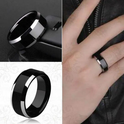 Black Snake Chain With Free Titanium Ring